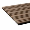 Trepanel Design® Multi-Width Autumn Brown on Black Felt Acoustic Wood Slat Wall Panels