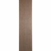 Trepanel® Smoked Oak Acoustic Wood Slat Panels Grey Felt