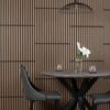 Trepanel® Smoked Oak Square Acoustic Wood Slat Panels | Walls & Floors