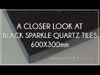 Black Sparkle Quartz Tiles