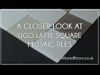 Ligo Glass Latte Square Mosaic Tiles
