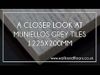 Muniellos Grey Wood Effect Porcelain Floor Tiles 1215x195