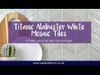Titanic Chevron Alabaster White Tiles