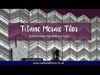 Titanic Linear Desert Black Mosaic Tiles
