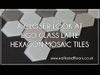 Ligo Glass Latte Hexagon Mosaic Tiles