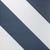 Zebra Blue and White Matt Striped Wall and Floor Tiles