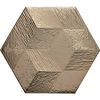 Elation Textured Gold Ore Hexagon Tiles