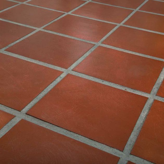 Aragon Flat Red Quarry Tiles Walls, Red Floor Tiles Uk