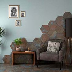 Oaken Hexagon Tiles