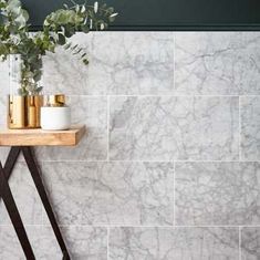 Italian Polished Carrara Marble Tiles