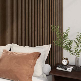 Trepanel® Walnut Brown Acoustic Wood Slat Panels