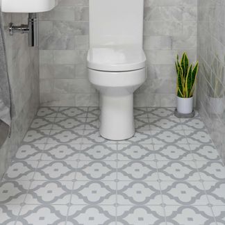 Arabesque Grey Pattern Tiles
