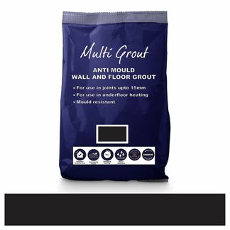 Charcoal Anti-Mould Tile Grout 10kg