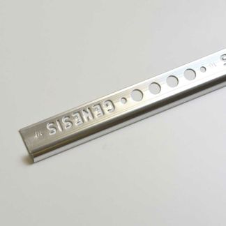 Aluminium Round Edge Trim 10mm Bright Silver