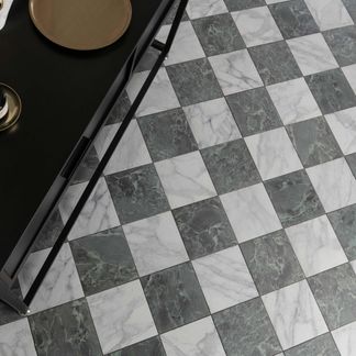 Camden White Marble Effect Wall and Floor Tiles
