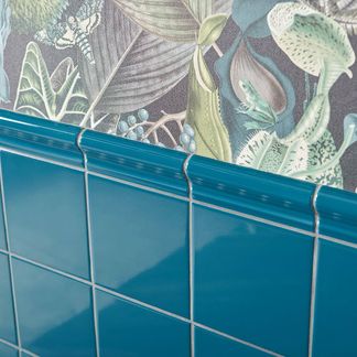 Capsule® Blue Gloss Border 150x50 Wall Tiles