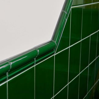 Capsule® Victorian Green Gloss Border 150x50 Wall Tiles