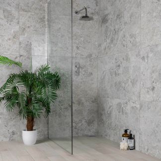 Deluxe Silver Shadow Marble Effect Tiles