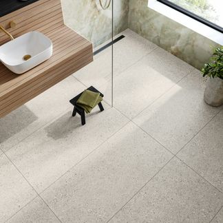 Dover Silver Porcelain Stone Effect Wall and Floor Tiles