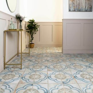 Floweret Antique Pattern Floor Tiles