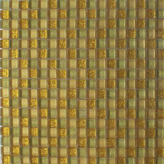 Gold Mix Glass Blended Mosaics Tiles