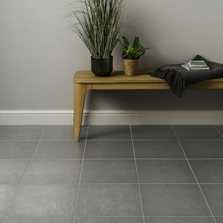 Lagos Light Grey Slate Effect Floor Tiles