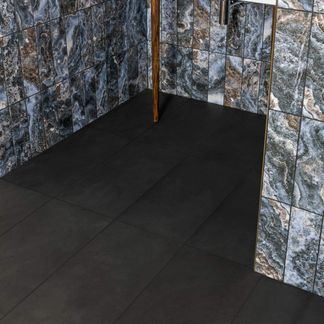 Lounge Matt Black Stone Effect Wall And Floor Tiles