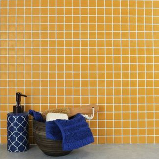 Mazurka Pepite Yellow Mosaic Tiles