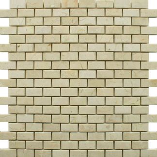 Persian Stone Polished Ivory Brick Mosaic Tiles