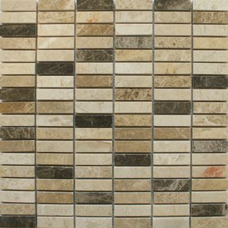 Polished Marble Brick Mosaic Tiles