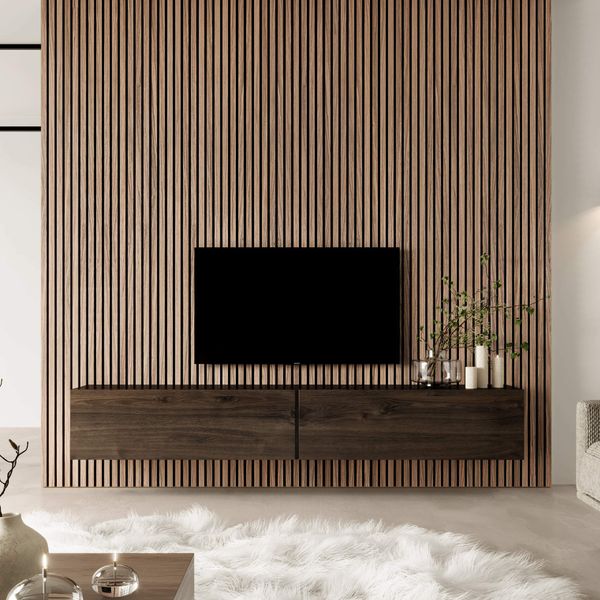 Trepanel® Autumn Brown Oak Acoustic Wood Slat Panels