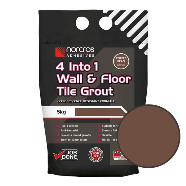 Norcros 4 into 1 Wall & Floor Coffee Bean Tile Grout