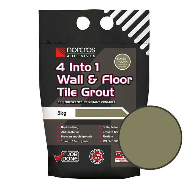 Norcros 4 into 1 Wall & Floor Forest Acorn Tile Grout