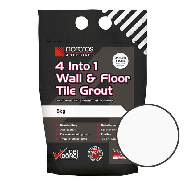 Norcros 4 into 1 Wall & Floor Oxford Stone Tile Grout 