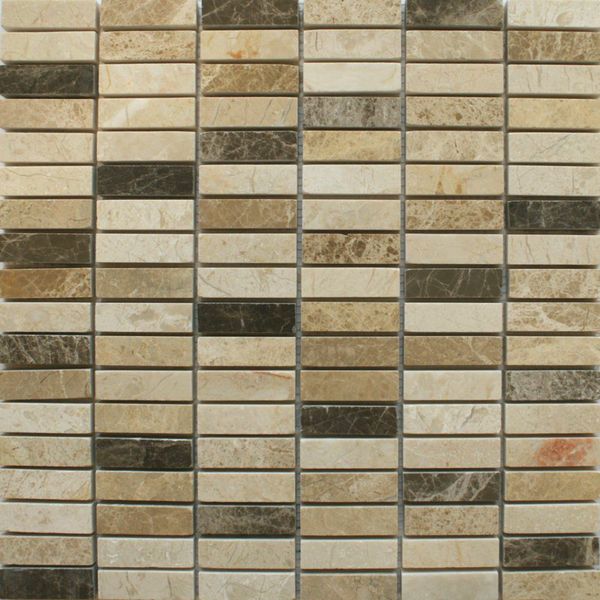 Polished Marble Brick Mosaic Tiles