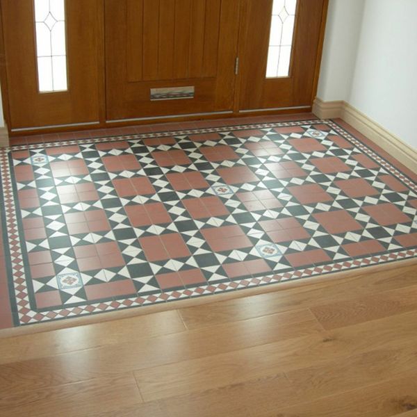Gosford Red Border Tiles