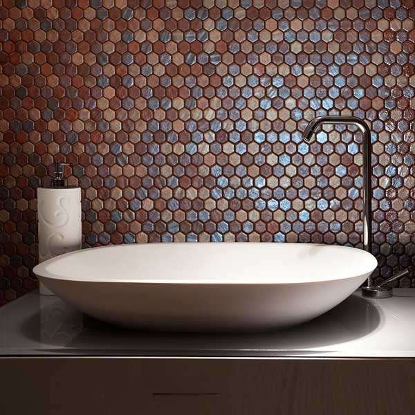 pizzazz recycled glass mosaic tiles