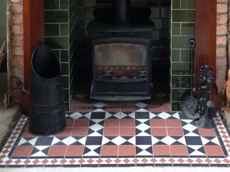 Claire period fireplace tiles