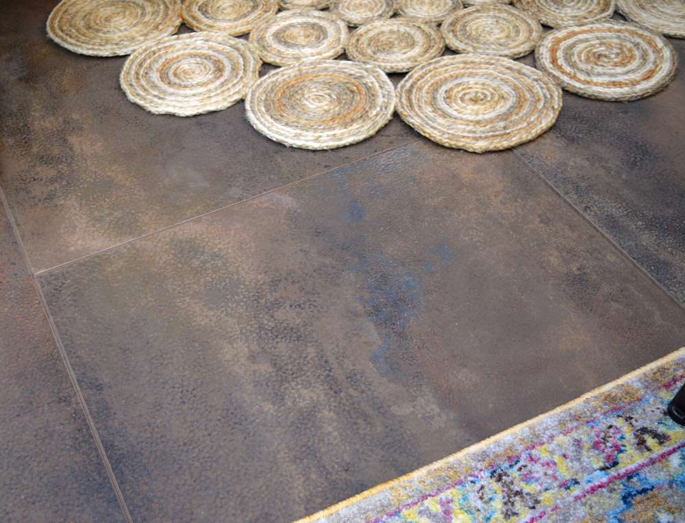 rustic floor tiles dining room