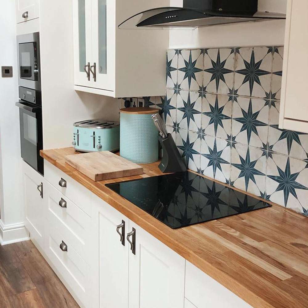 Tara Made A Star-Studded Kitchen With Our Scintilla Pattern Tiles