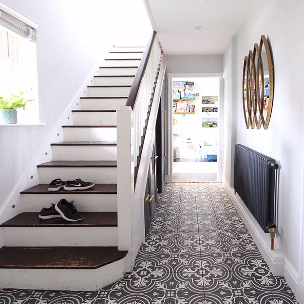 May fair pattern hallway floor tiles