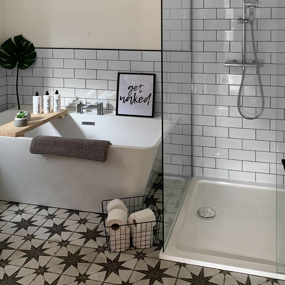 David Gave His Bathroom A Refresh With Metro and Pattern Tiles
