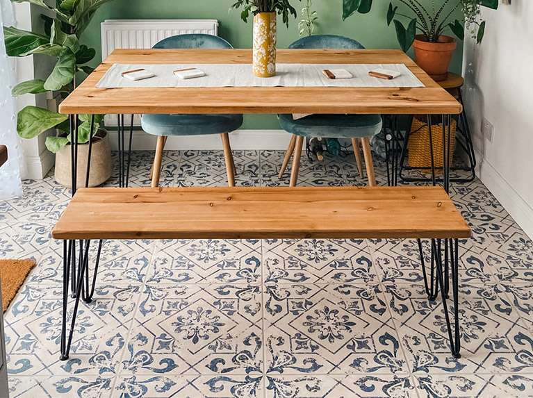 Jessica Introduced A Patterned Base Into Her Botanical Dining Room