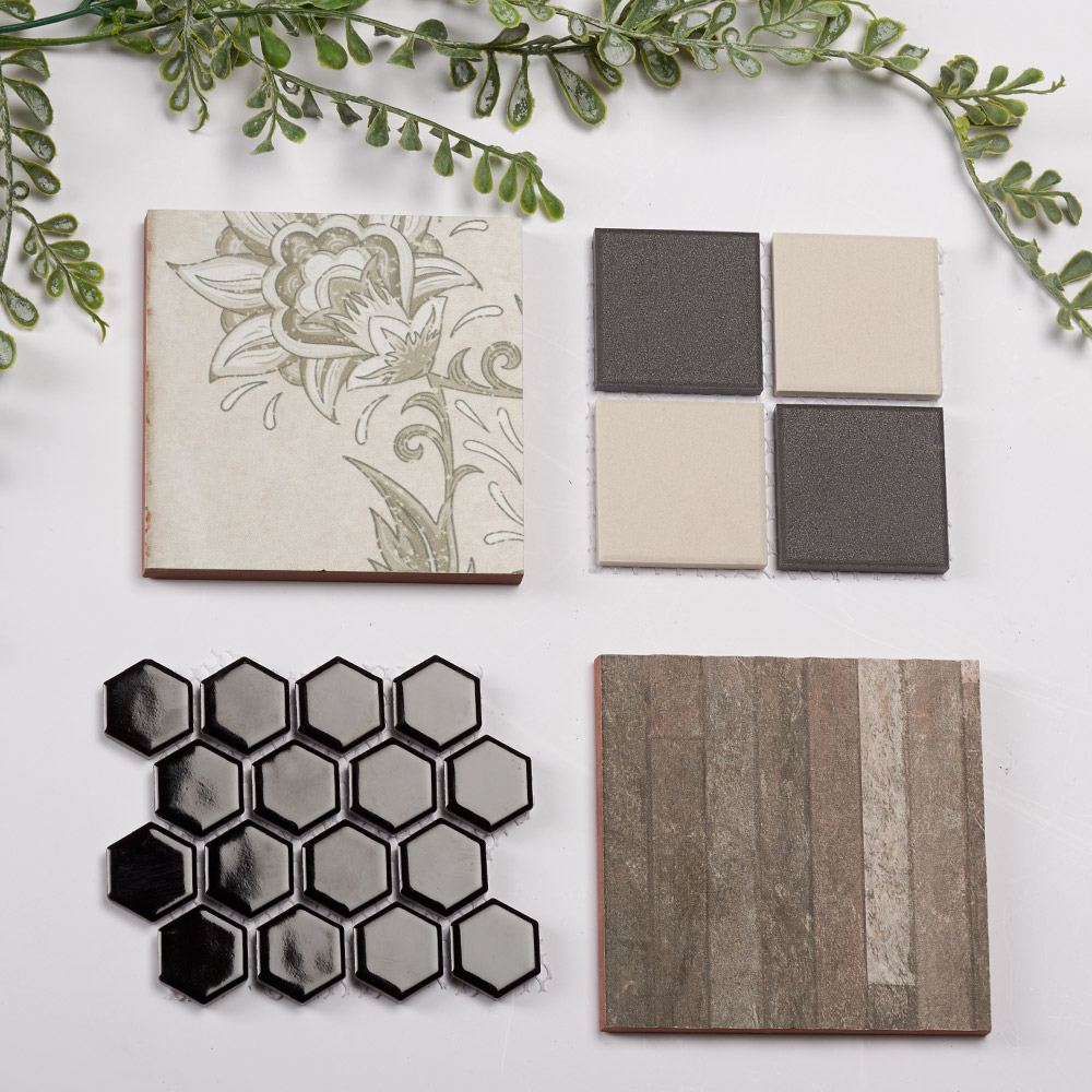 4 tile samples paired together