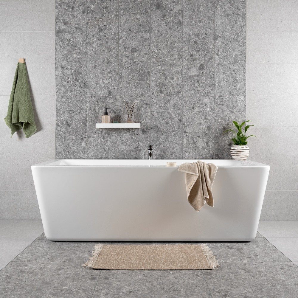 grey terrazzo bathroom wall tiles
grey terrazzo bathroom floor tiles
stone effect bathroom tiles