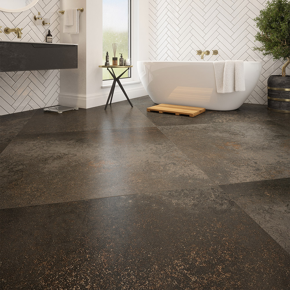 yuri 90% recycled tiles dark brown graphite metallic eco-friendly environmental sustainable style interior design