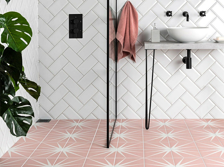 Pretty in Pink: How to Style Pink Tiles