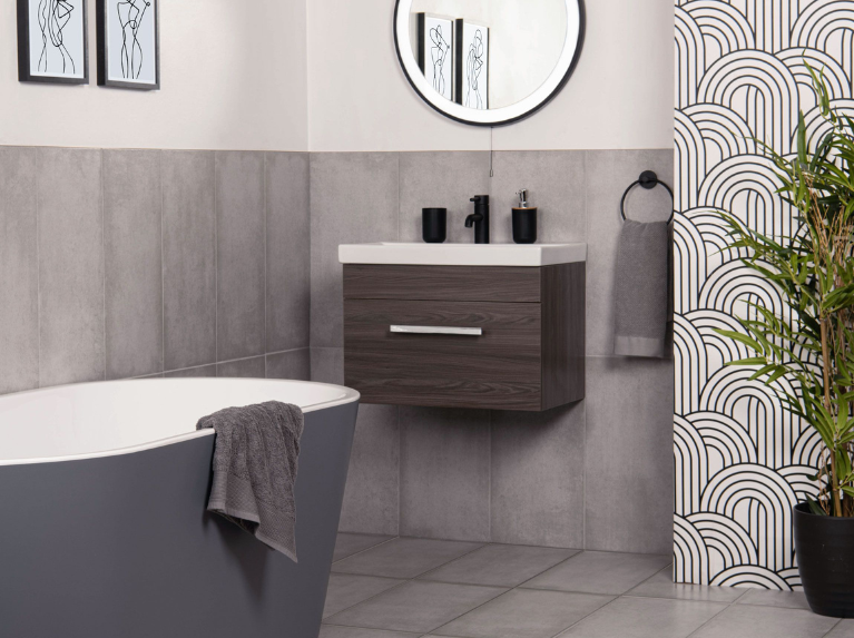 How to Style Grey Tiles